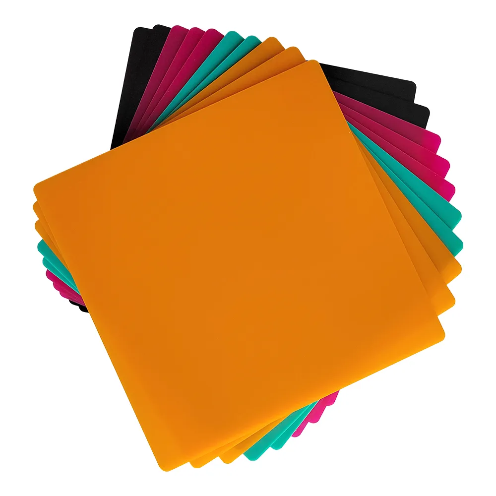 [4007010177] Creality Falcon Series Frosted Colorful Acrylic Sheets 200 x 200 x 3mm - 10pcs